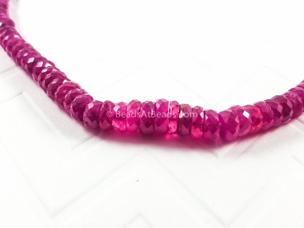 Buy Precious Tyre Shape Ruby Beads Gemstone for Jewelry Making